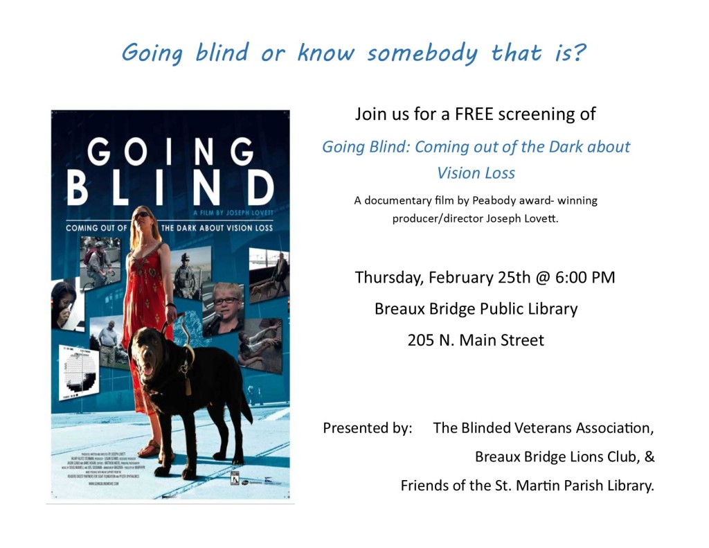 Going Blind Screening